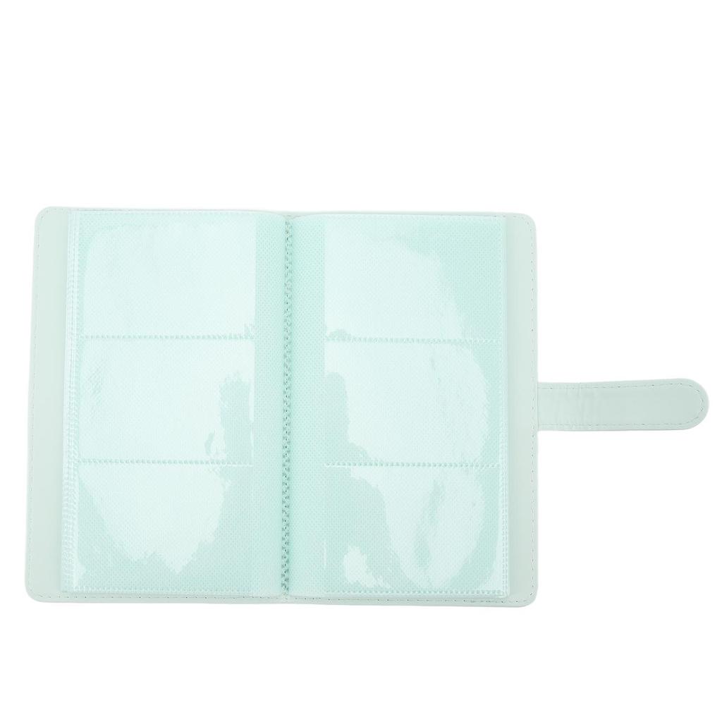 3 Inch 108 Pockets Photo Album PU Leather Mini Photo Album for Movie Tickets Business Cards