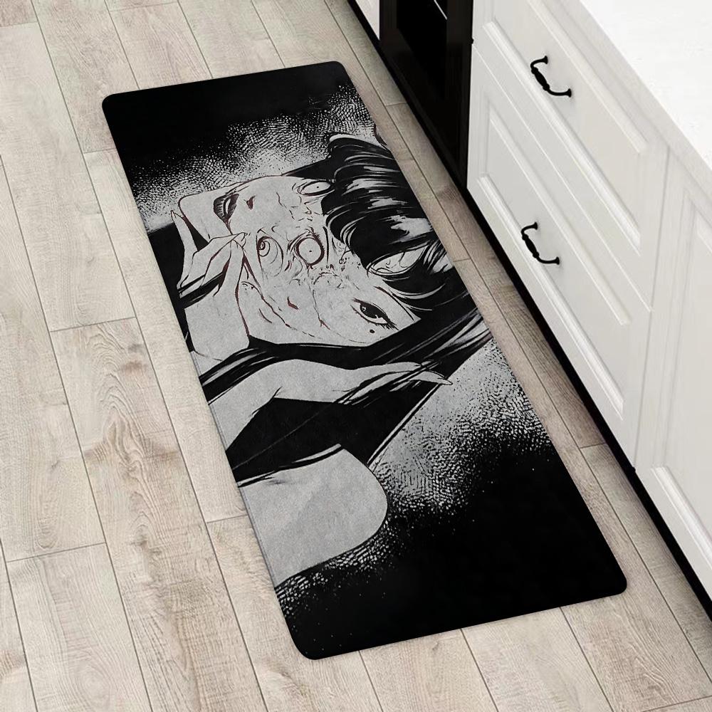 Entrance Front Door Doormat Anime Junji Ito Tomies Non-slip Kitchen Rug Living Room Rugs Balcony Bathroom Foot Mat Floor Mats