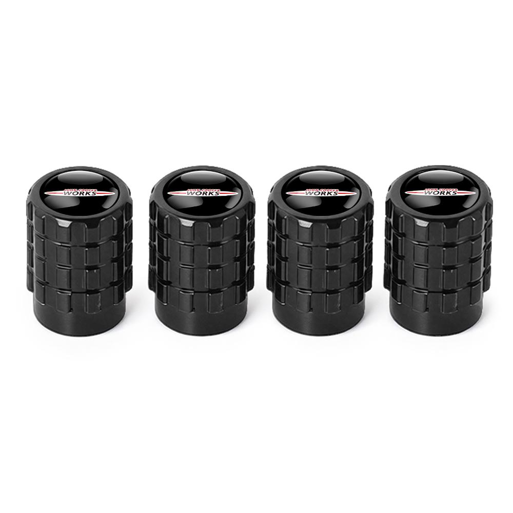 4Pcs For MINI Cooper S JCW WORKS R55 R56 F55 F56 R57 R58 R59 Car Styling Wheel Tyre Valve Caps Stem Cover Decor Auto Accessories czujm33