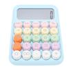 Colorful Calculator Standard 12 Digits Display Large Button Mechanical Keypad Calculator for Office School Sky Blue