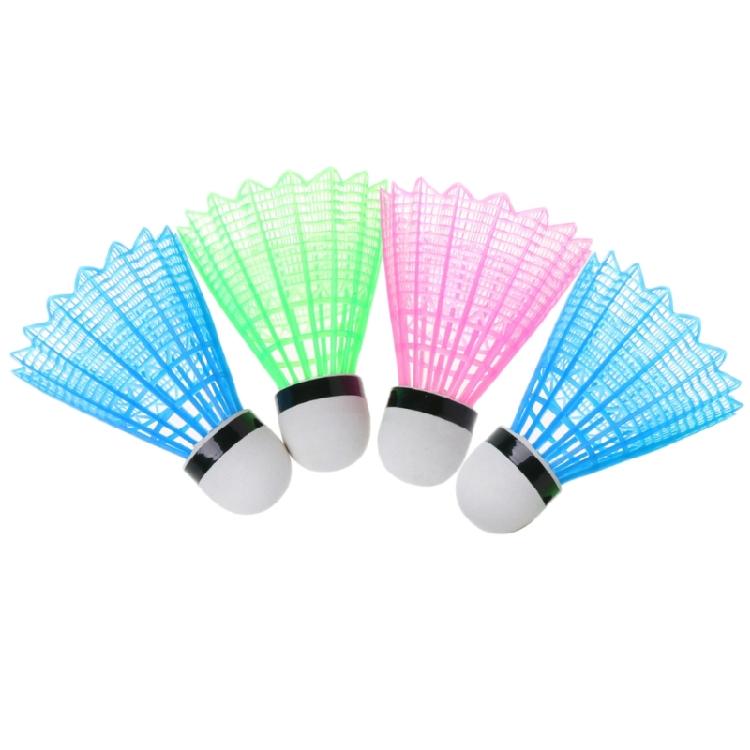 

4Pcs/set LED Luminous Badminton Nylon Birdies Shuttlecock Badminton Birdies Kit 1