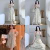 Vintage French Retro Slip Dress With Knit Fabric For Summer Casual Wear
