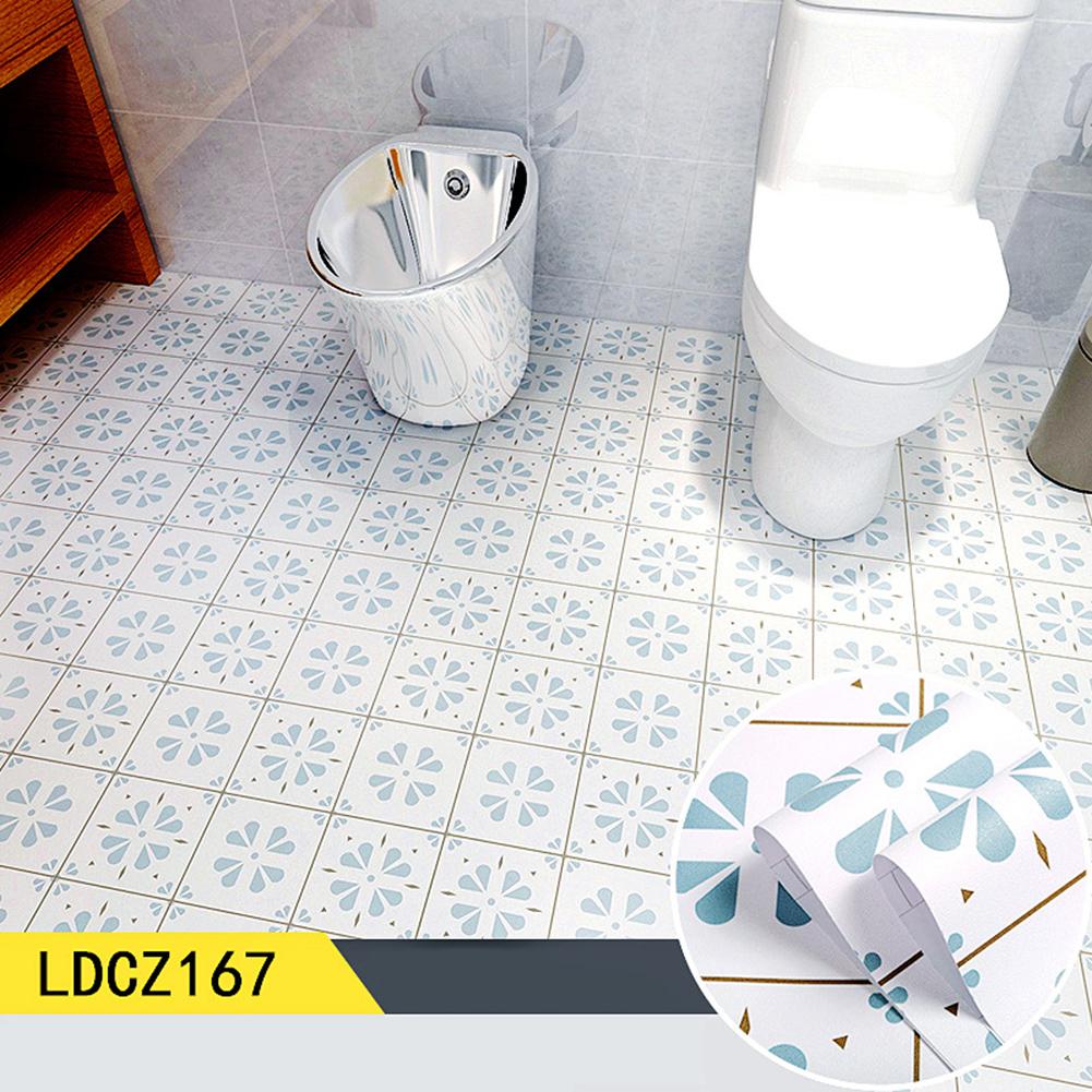 Bathroom Home Decoration Waterproof Floor Sticker Anti Slip Floor Sticker Long Lasting Durability Use Self-adhesive Waterproof