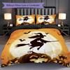 1PC Halloween theme pattern Bedding Quilt Set Quilt Cover Pillowcase Home Decoration Birthday Gift (1 * duvet cover + 2 * pillowcase, without core)