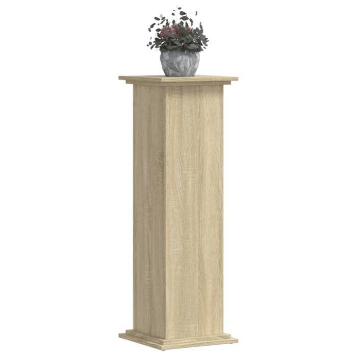 VidaXL Support pour plantes chêne sonoma 33x33x100cm bois d'ingénierie, support de fleurs, support de pot de plante, support 852980