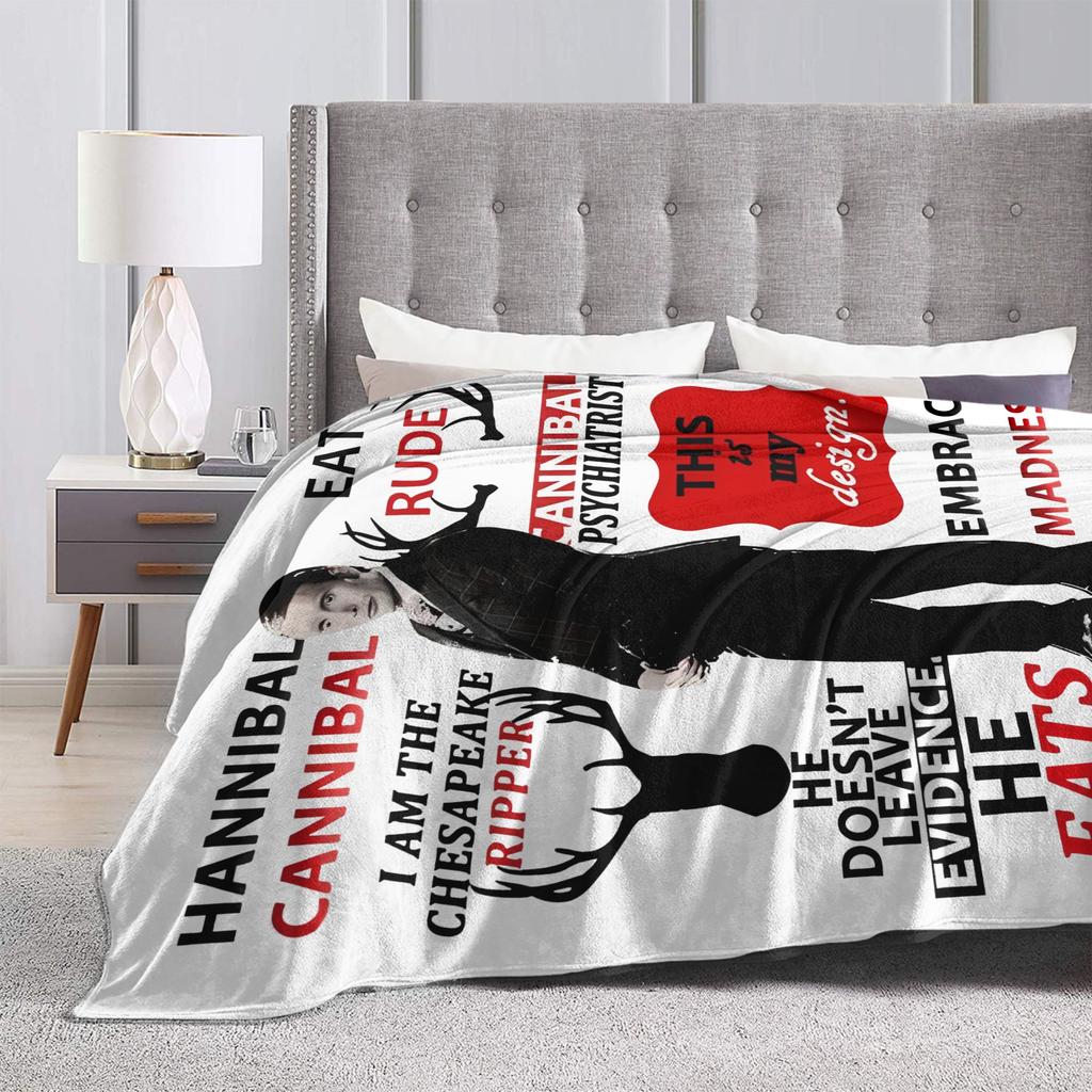 Hannibal Blankets Fuzzy Awesome Warm Throw Blankets for Home Textile Decor,