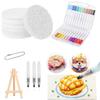 3D Drawing Magic Canvas Sponge with Watercolor Brush Marker Pen Magic Painting Paper Magic Puffy Paint Kit DIY Art Supplies