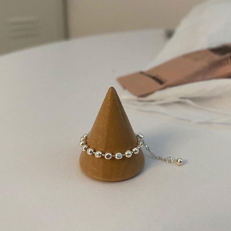 Unique Geometric Copper Adjustable Open Ring Featuring Dazzling Stone Design For Women