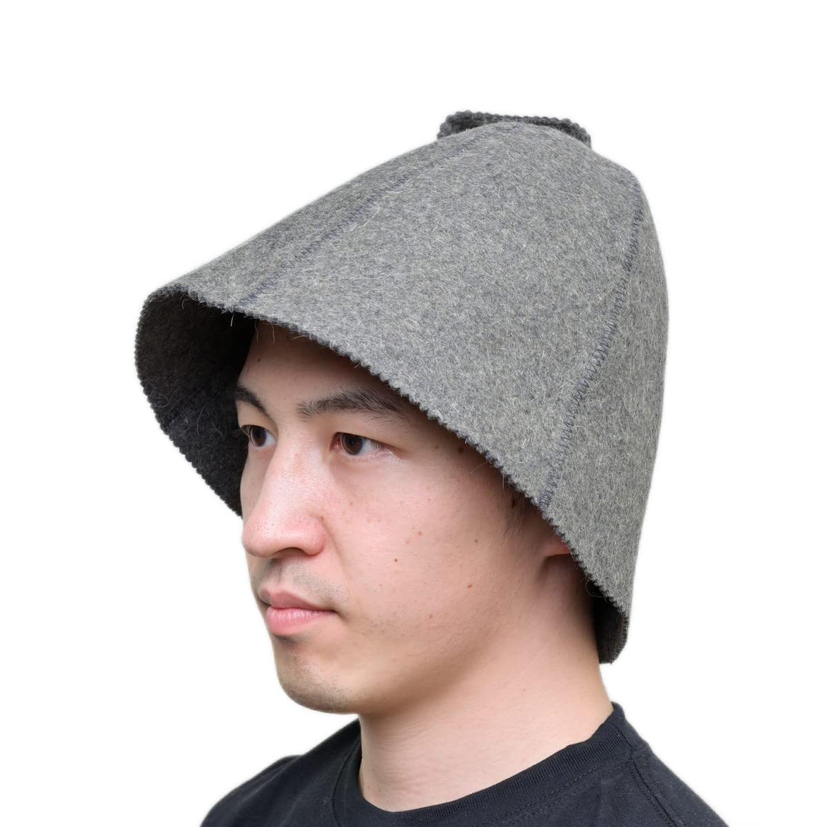 

Lagurus Sauna High Quality No Hair Sauna Cap [Lagurus] Hat, Wool, Wool, Thick, Plain, Logo, Simple, Men s, Women s, Unisex, Insulation, Scalp, білий