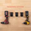 5pcs Power Tool Battery Holder Mount Stand  2-in-1 Battery and Tool Storage Rack Bracket