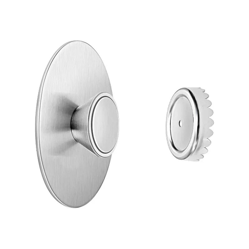 1PC Portable New Magnetic Soap Holder 2.2*0.6cm Stainless Steel Dispenser Kitchen Bathroom Wall Mounted Condiment Dispenser