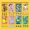 8/16sheets Disney Toy Story Funny Puzzle Stickers Make A Face Children Game Decals Toys Assemble Jigsaw Kids Party Game Sticker