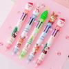 1pc Cartoon Noel Deer Gifts 0.5mm Gift Santa Claus Kawaii Cute School Office Gel Pen Ballpoint Pen Stationery Neutral Pens