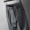 Loose Trousers Fashion Solid Color Smooth Loose Trousers Summer Thin Loose Casual Pants Long Trousers Streetwear