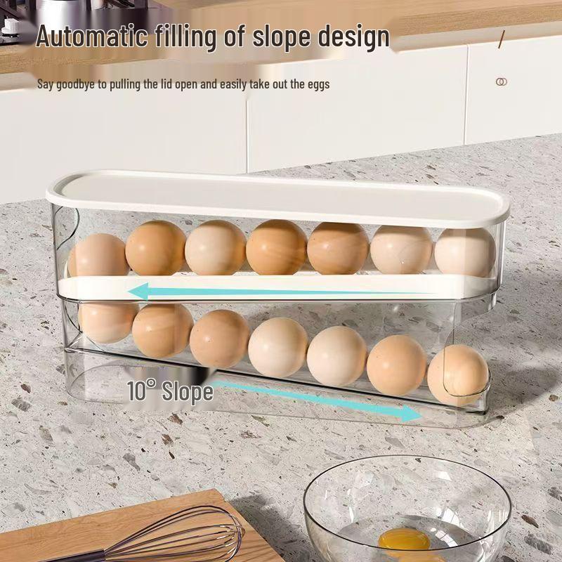 

Подставка для яиц для холодильника - Полка для сохранения свежести для хранения на внутренней дверце