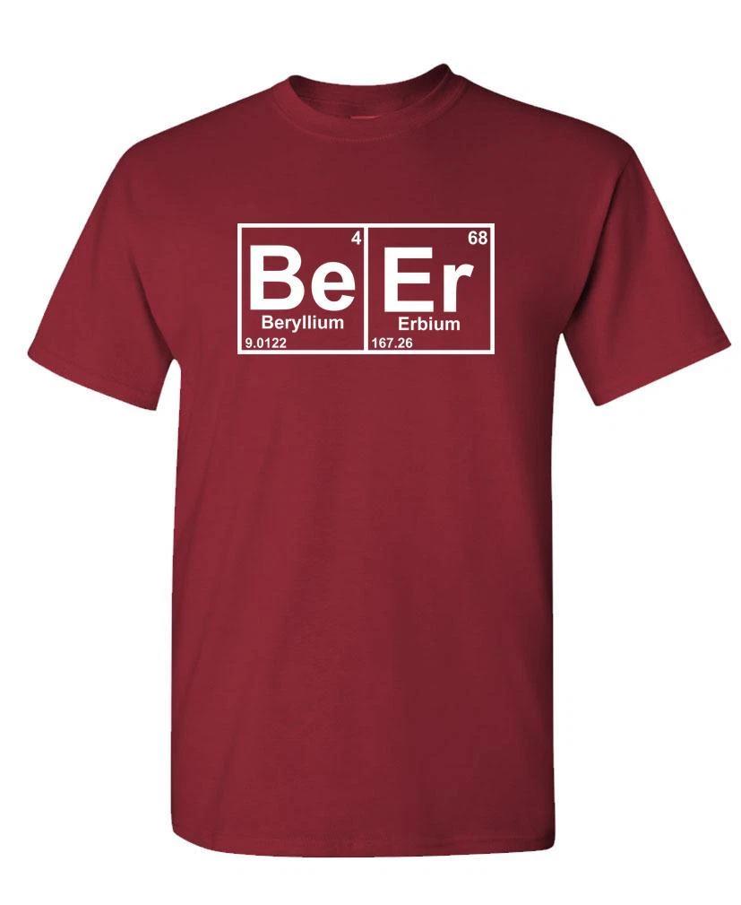 BEER periodic table chemistry element funny - Unisex Cotton T-Shirt Tee Shirt 2XL