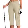 Women's Fashionable Solid Color Pocket Pants High Waist Sports Yoga Casual Cropped Pants