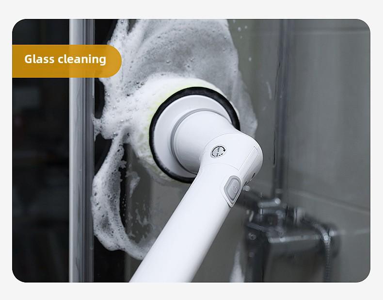 Electric Dual-Purpose Cleaning Brush for Kitchen, Bathroom & Glass - Handheld, Multifunctional & Powerful