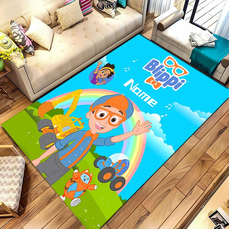 Custom personalization Blippi Area Rug - Perfect For Kitchen, Bathroom,Laundry Room Decor Large Size Available,Gift All Seasons