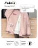 2025 Mädchen Rosa Langarm Stilvolle Herbstjacke
