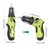 3.6V Rechargeable Cordless Screwdriver Kit 1/4 Inch Drive 6N.m Power Screwdriver Set with