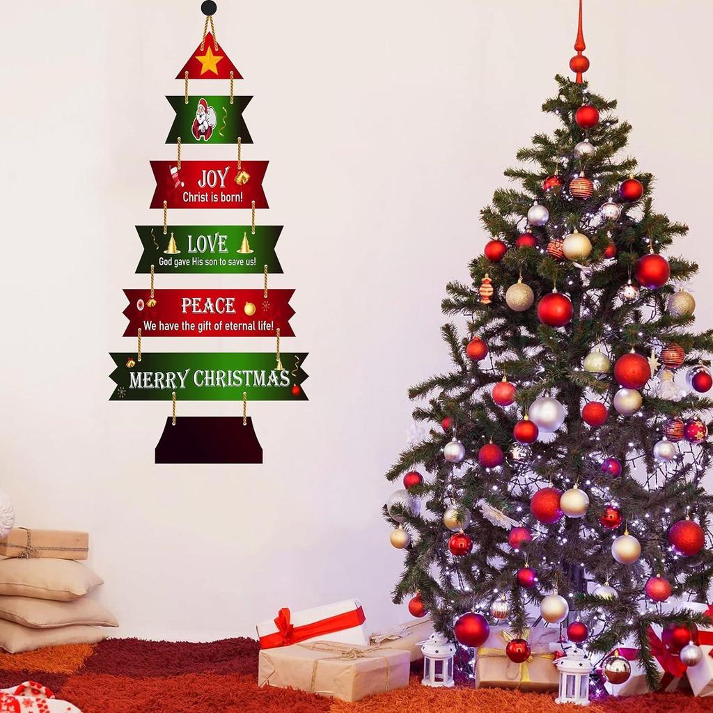 Colgante de pared decorativo navideño Artículo de decoración de arte en madera para Hogar | Oficina | Sala de estar | Dormitorio