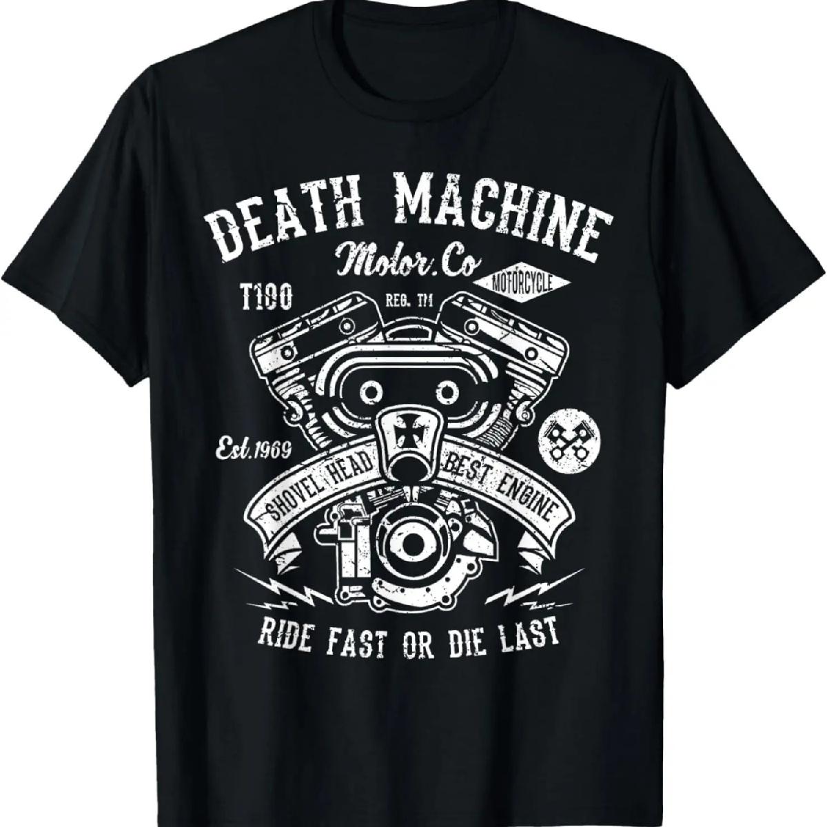 

Death Machine Ride Fast or Die Last Vintage T-Shirt XXXXXL різнокольоровий