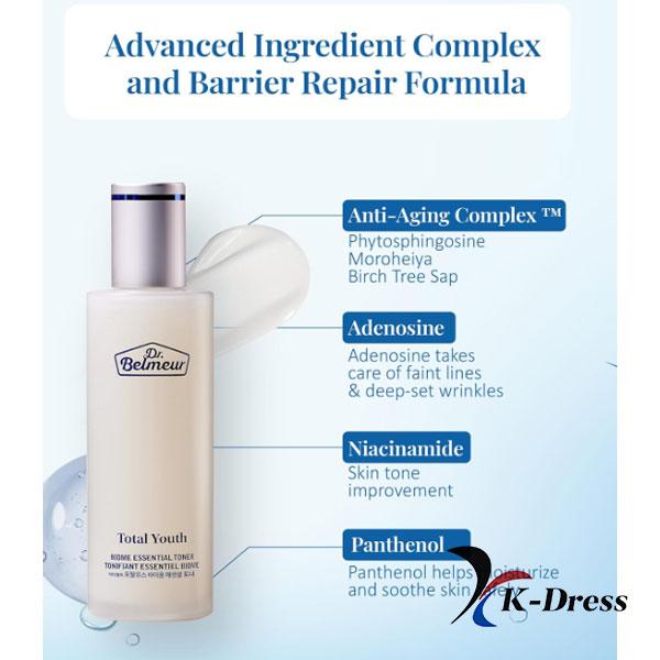 The Face Shop Dr.Belmeur Total Youth Biome Esenciální pleťové tonikum 145ml