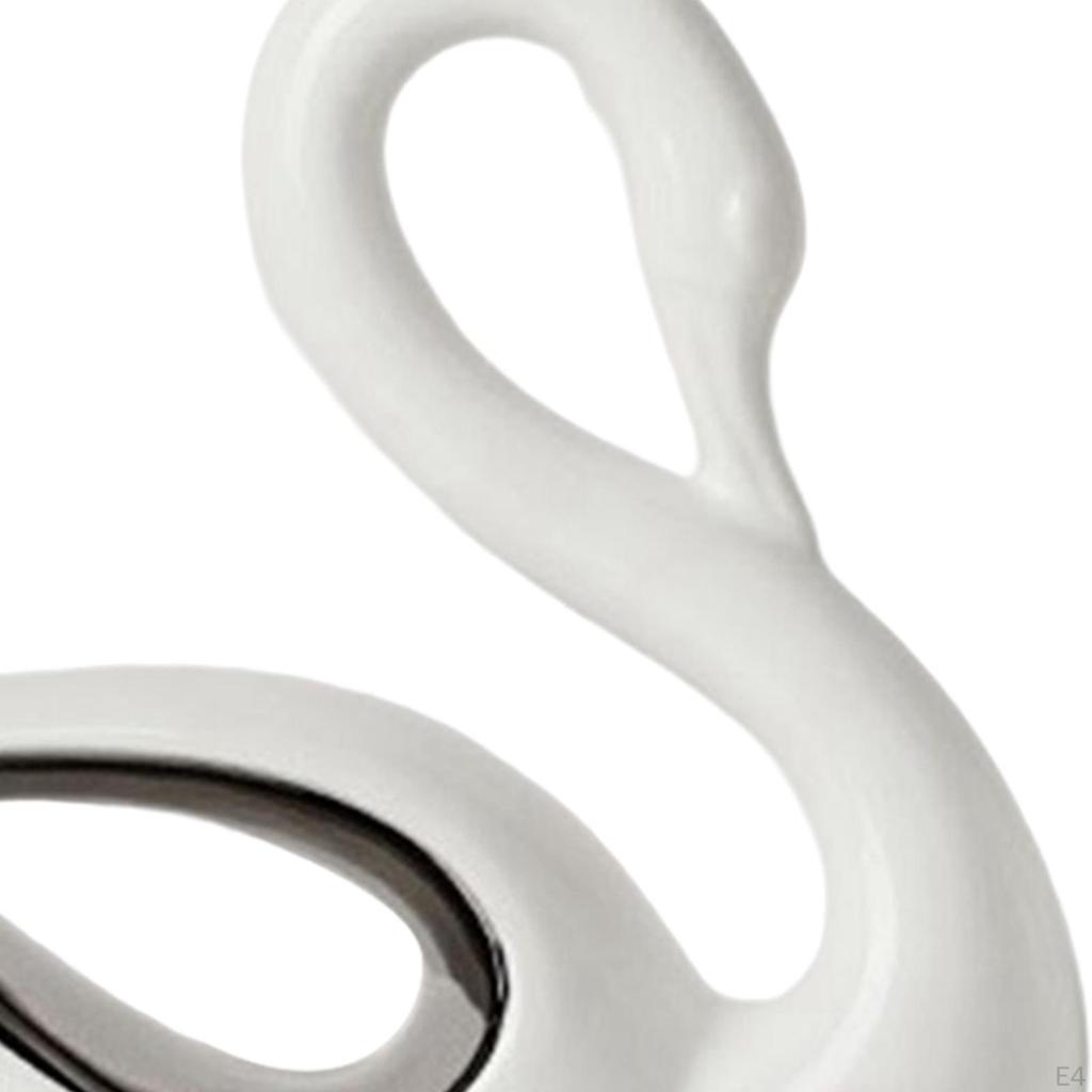 Keramik Schwanenpaar Figuren Tierstatuen Desktop Handwerkskunst Moderne Skulptur für Hochzeitsgeschenke
