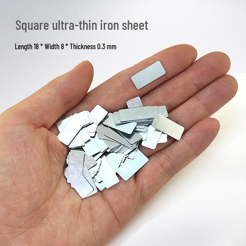 100 Round Galvanized Rust-Proof Magnetic Sheet Patches (0.3-1mm Thick)