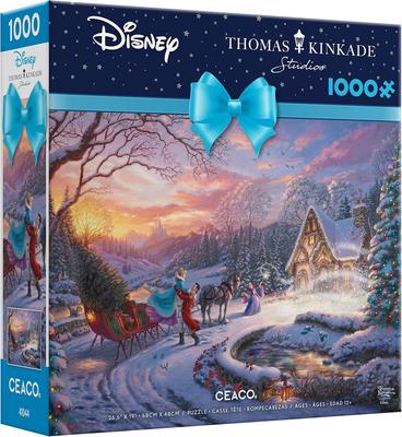 Ceaco - Thomas Kinkade - Disney - Tatil - Külkedisi Ağacı Eve Getiriyor - 1000 Parça Yapboz