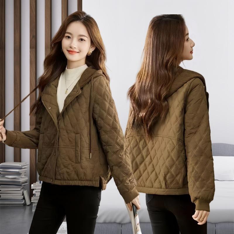 Women's short cotton-padded jacket, new padded jacket, casual loose large-size cotton-padded jacket, cotton-padded jacket tide.