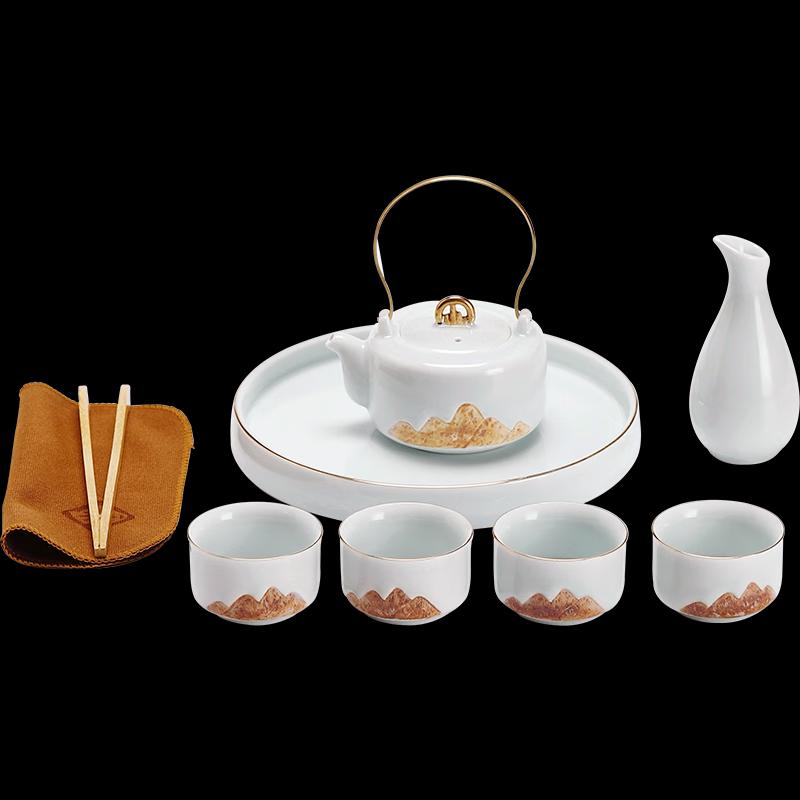 

Bafangli Jiangshan Celadon Tea Set with Handle Pot