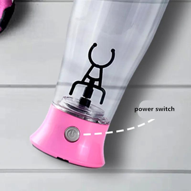 Shaker per proteine automatico auto-mescolante da 350 ml, portatile, con movimento, per mescolare l'acqua, shaker sportivo per palestra, potente