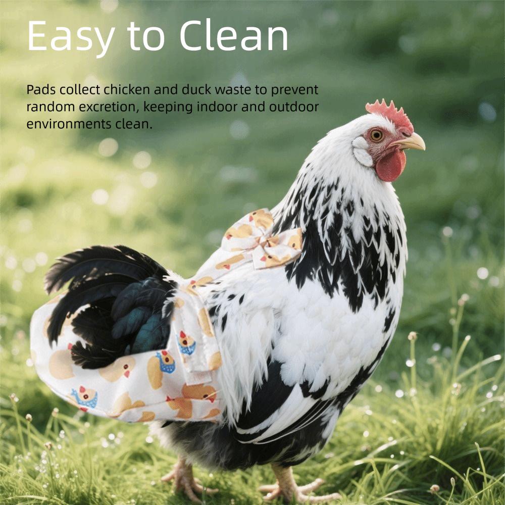 Cute Cute Pet Duck Diaper Reusable Wearable Goose Breast Strap Reduce Odor Adjustable Chicken Diapers Nappy Cloth