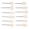 12pcs Premium Wool Felt Nail Drill Buffing Bit Wool Felt Nail Bits  Gel Nail Surface Fine Buffing