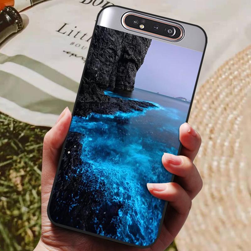 Per Samsung A80 Custodia Cover Posteriore in Silicone Custodia per Telefono Per Samsung Galaxy A80 Custodie per Galaxy A 80 A805F A805 Paraurti Morbido Funda