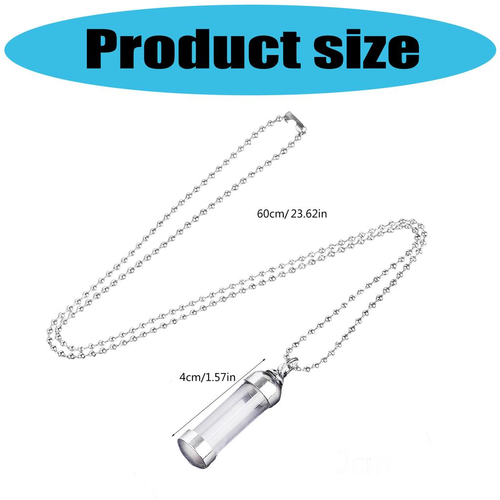 Elegant Kristaller Liknande Doftande Halsband Bärbart Robust Akrylhänge för Daglig Användning eller Presenter