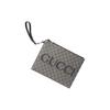Gucci Logo Zip Clutch Bag Men Clutch Gray Black 768374-FACSM-1249