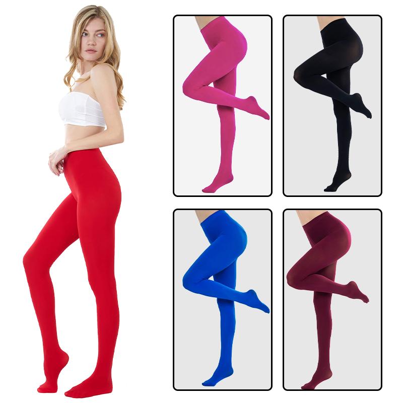 Plus Size Women Sexy Long Stockings Candy Color Velvet Pantyhose Spring Summer Autumn Large Elastic Tights School Girl Lingerie