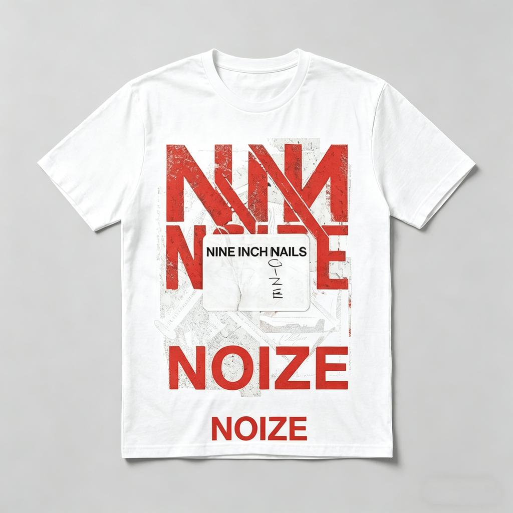 2026 NIN New Album Nine Inch Noize Boys Unisexs TShirt Unisex ONeck 100Cotton Short Sleeve Y2k Pop Oversized Exclusive Rock Tee