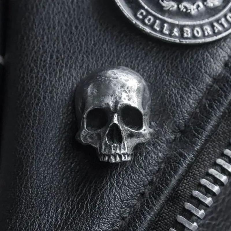 Personaliserede Dødningehoved Korssværd Brocher Til Kvinder Mænd Vintage Gotisk Metal Spøgelseshoved Mærke Fest Smykker Pins