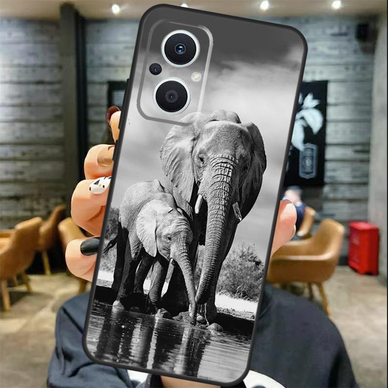 Elephant Baby Nature Case For OPPO Reno 11 11F 13 12 F 8T 7 8 10 Pro OPPO Find X8 X6 Pro X3 X5 Lite Cover Coque