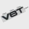 Car Styling 3D Metal V6T V8T V6 V8 T Fender Side Body Emblem Tail Trunk Fender Badge Sticker For A4 A3 A5 A6 A1 Q3 Q5 Q7