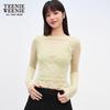 Teenie Weeniebearnova Women's Lightweight Lace Round Neck Base Layer Shirt