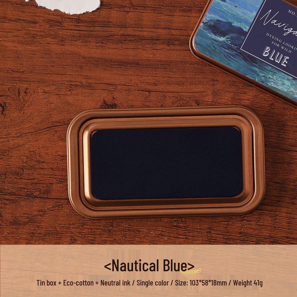 Tie-dye Wilderness Eco-Cotton Journal Ink Pad - Neutral Oil-Based Iron Box Ink Pad