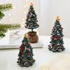 Christmas Decoration Ornaments,Resin Mini Desktop Christmas Tree Ornaments Christmas Gifts Gifts,Holiday Party Supplies