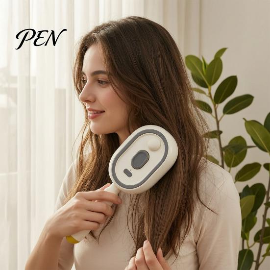 Hydraterende Haarborstel Elektrische Spray Luchtkussen Massage Kam, Oplaadbare Stoom Pluiscontrole met Waternevel, Zelfreinigend Anti-Klit Anti-Pluis