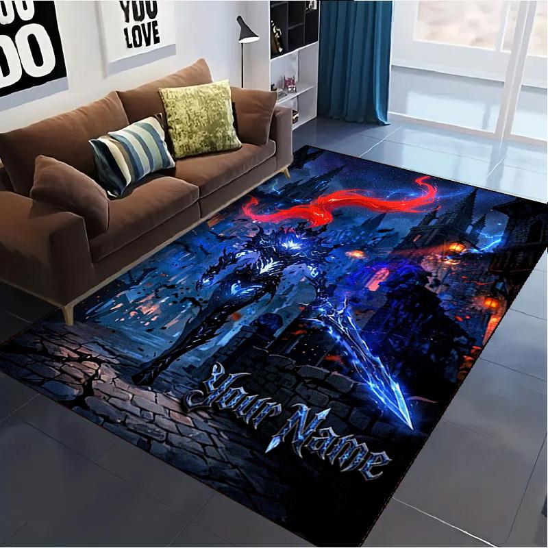 Name Custom Igris Carpet Rug for Living Room Bedroom Home Sofa Decoration,Kids play Non-slip Floor Mat