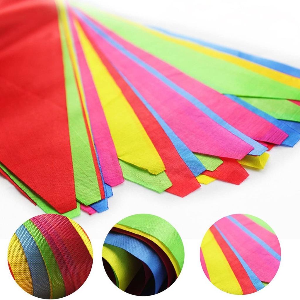 Triangle String Flag MultiColour Banners Bunting Party/Home/Garden Decor Banners